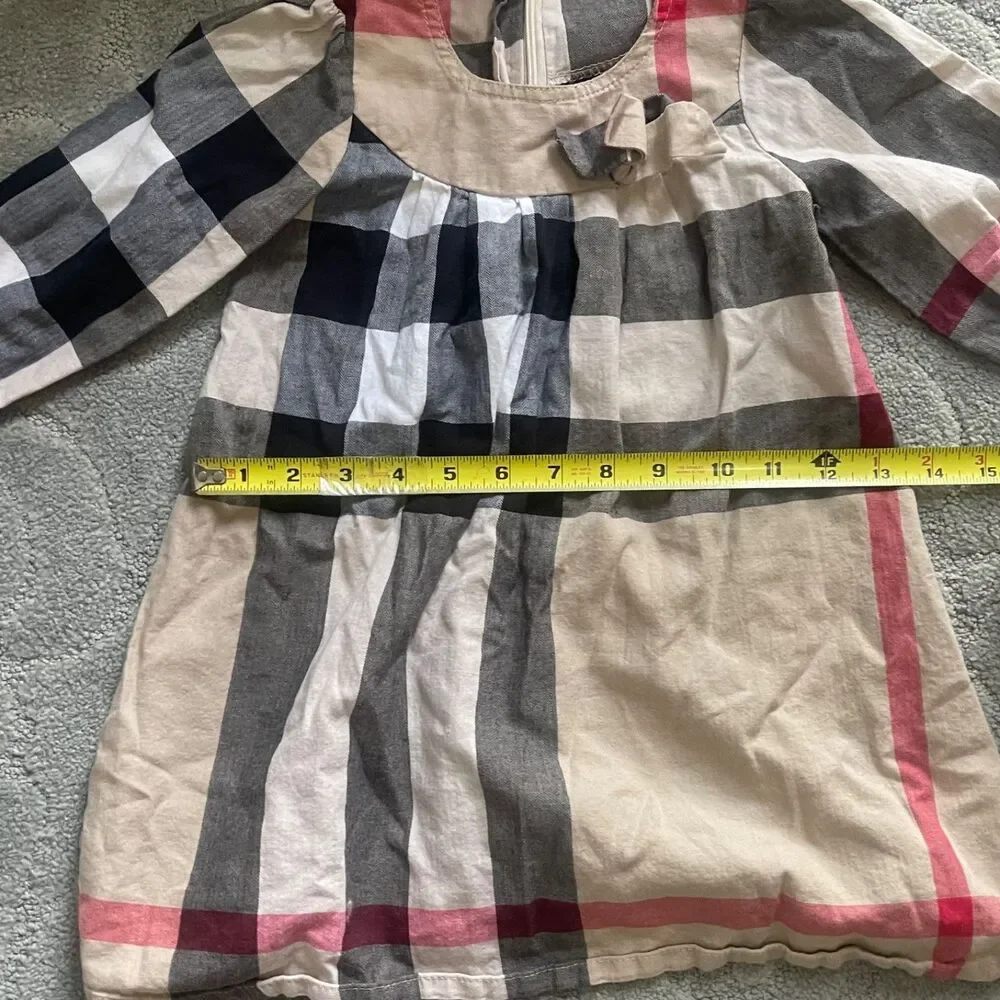 Tomodel Nova Check Toddler Girls Dress 2T-3T
